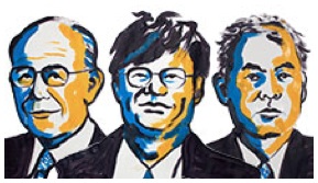 Akasaki, Amano y Nakamura, los galardonados (Cortesía Nobel.org)